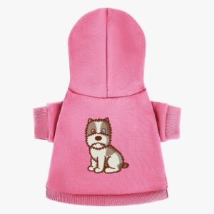 Chappy Pet Hooded Sweatshirt for Dogs Pink