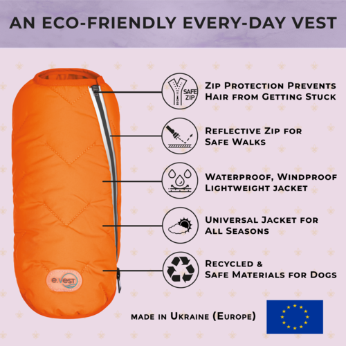 Eco-Friendly Dog Jacket Vest Made in Ukraine - Image 3
