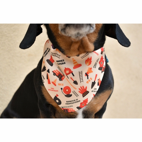 Fire Dog Bandana for Stylish Pets & Firehouse Pups - Image 2