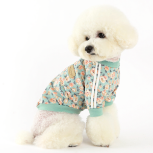 Dog Track Top Mint | Stylish Casual Dog Lover Top