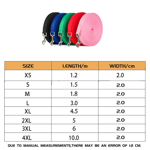 Nylon Dog Training Leashes Multiple Sizes - Image 2
