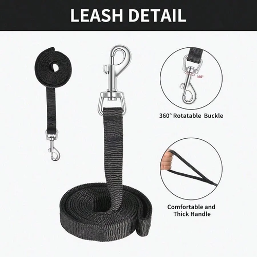 Breathable Reflective Plaid Pet Harness Set for Dogs - Image 3