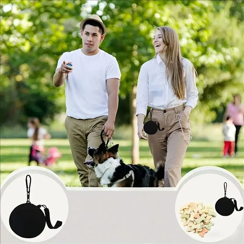 Silicone Dog Treat Pouch Portable Travel Bag - Image 5