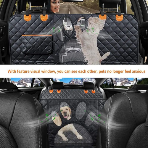 Waterproof Back Seat Hammock Cover for Dogs & Cars - Image 4