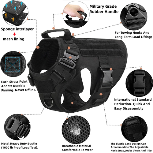 K9 Tactical Military Vest for Working Dogs - Image 2