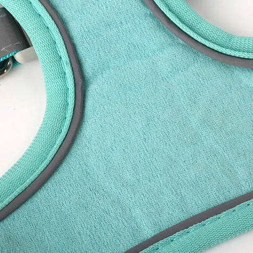 Suede Dog Chest Harness Vest with Reflective Leash - Image 6