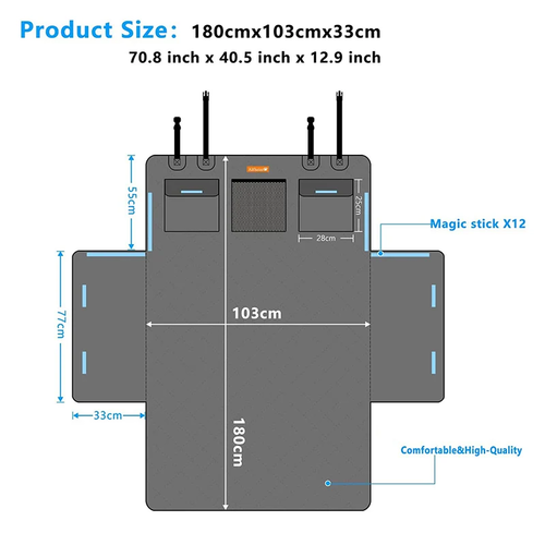 Dog Trunk Cargo Liner 5-Layer Oxford Cloth Protector - Image 3