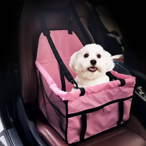 Dog Car Seat Cover Foldable Hammock Pet Harness Safe Travel - Image 3
