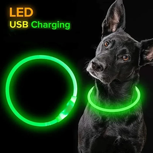 USB LED Dog Collar 3 Modes Luminous Safety Light Collar - Image 5