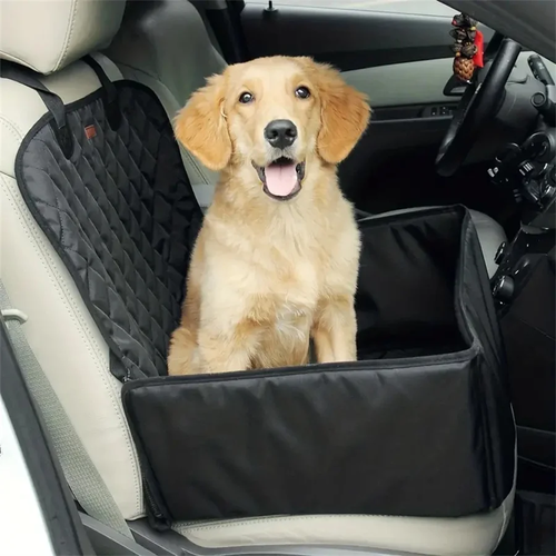 Quilted Waterproof Dog Car Seat Cover Anti Slip Fabric - Image 2