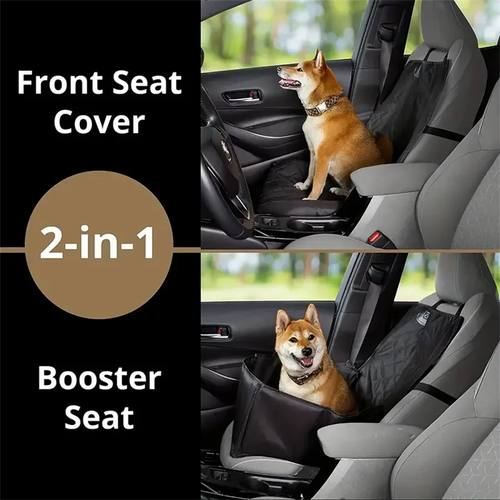 Quilted Waterproof Dog Car Seat Cover Anti Slip Fabric - Image 3