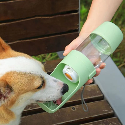Portable Dog Water Bottle with Food Storage for Travel - Image 3