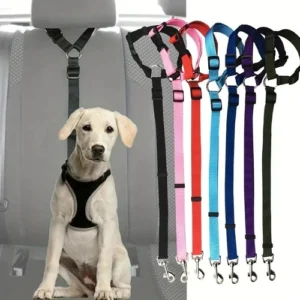 Solid Color Dog Car Backseat Safety Belt for Safe Travel