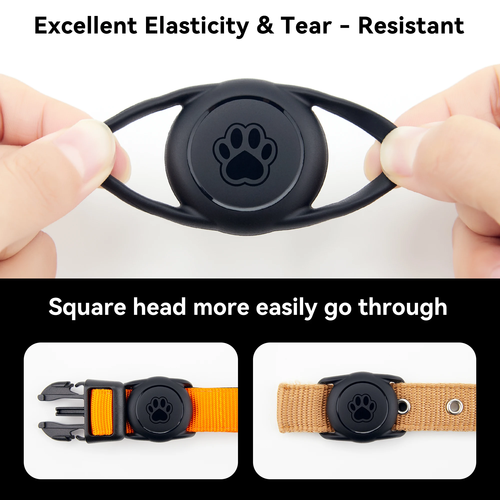 2 Pack Apple AirTag Dog Collar Holder Waterproof Case - Image 2