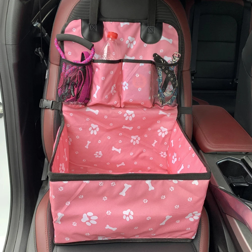Dog Car Seat with Storage Pockets for Safe Pet Travel - Image 5
