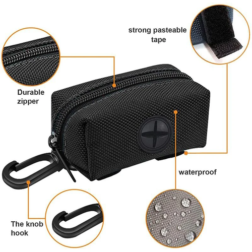 Adjustable Dog Poop Bag Holder for Leash Attachment - Image 4