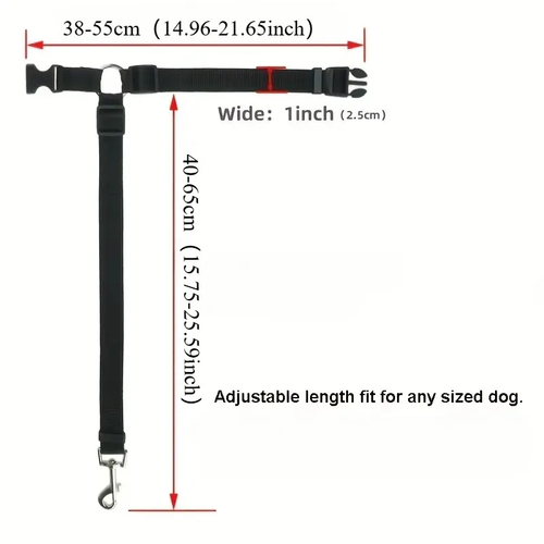 Solid Color Dog Car Backseat Safety Belt for Safe Travel - Image 6