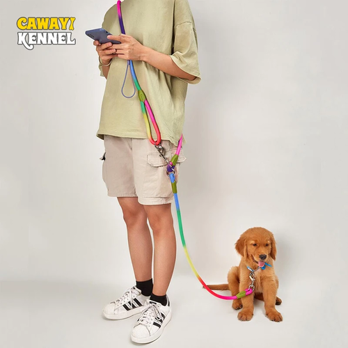 Reflective Nylon Dog Leashes for Safe Walks - Image 2