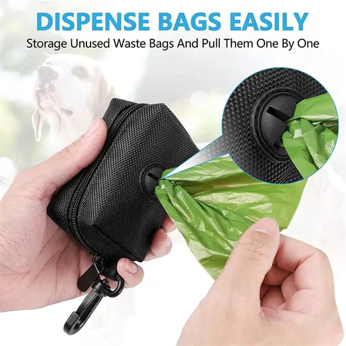 Adjustable Dog Poop Bag Holder for Leash Attachment - Image 2