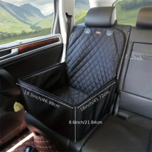 Quilted Waterproof Dog Car Seat Cover Anti Slip Fabric