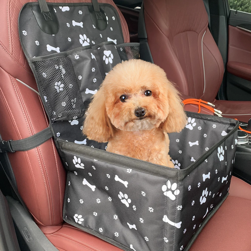 Dog Car Seat with Storage Pockets for Safe Pet Travel - Image 2