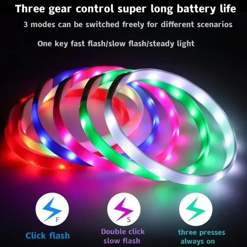 LED Luminous Dog Collar PVC Waterproof for All Dogs - Image 3