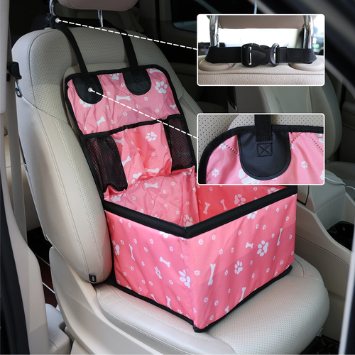 Dog Car Seat with Storage Pockets | Universal Cover - Image 3