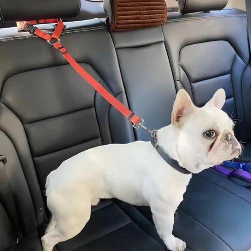 Solid Color Dog Car Backseat Safety Belt for Safe Travel - Image 2