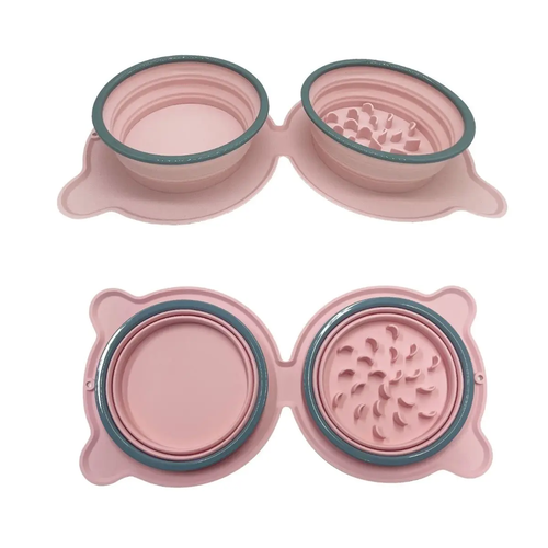 Dog Bowl Collapsible Bowls 2 Pack for Travel Pets - Image 3
