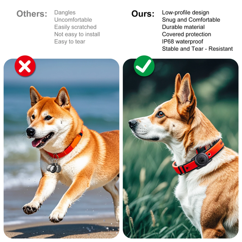 2 Pack Apple AirTag Dog Collar Holder Waterproof Case - Image 3