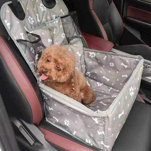 Dog Car Seat with Storage Pockets for Safe Pet Travel - Image 6