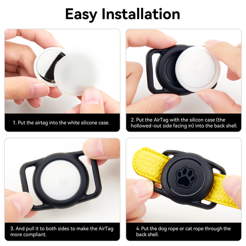 2 Pack Apple AirTag Dog Collar Holder Waterproof Case - Image 4