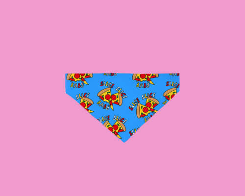Slice Slice Baby Dog Bandana | Cute Pizza Dog Accessory - Image 3
