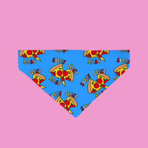 Slice Slice Baby Dog Bandana | Cute Pizza Dog Accessory - Image 2